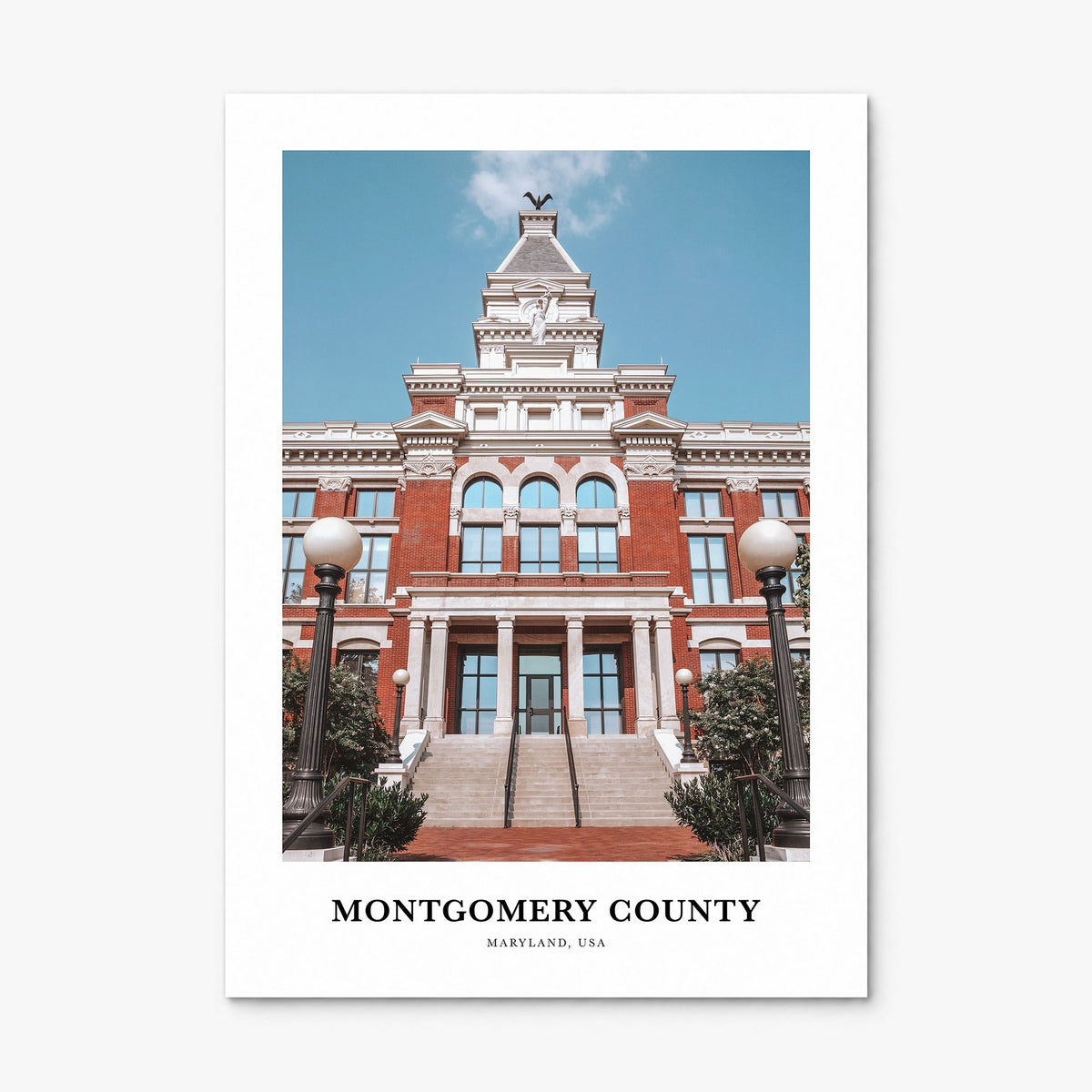 Montgomery County, Maryland Classic Poster, print only (unframed)