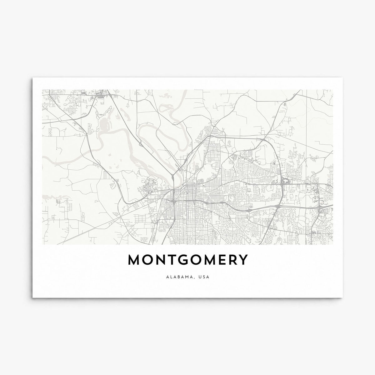 Montgomery Map Poster, print only (unframed)