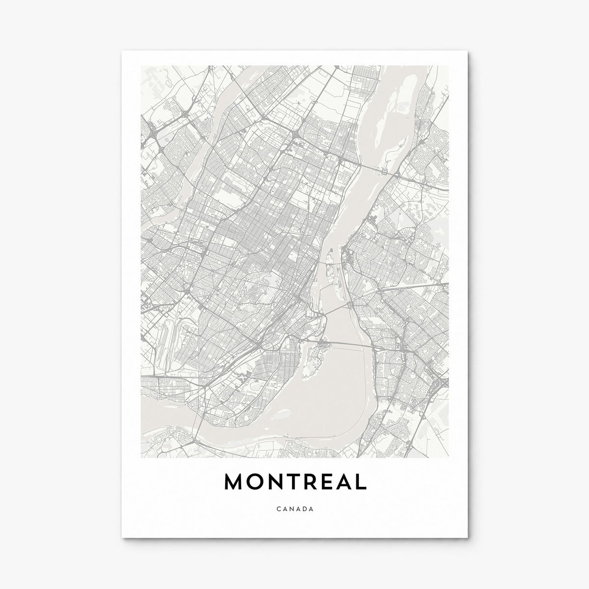 Montreal Map Poster, print only (unframed)
