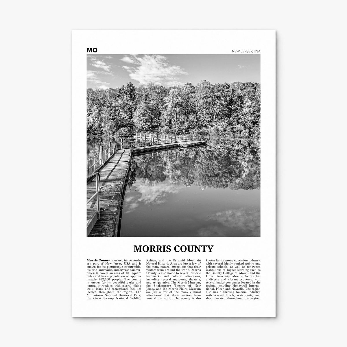 Morris County Newspaper Poster, print only (unframed)