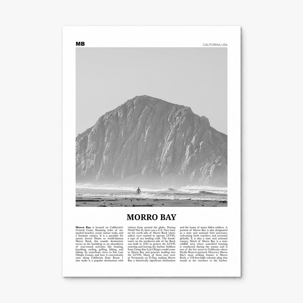 Morro Bay Newspaper No 1 Poster, print only (unframed)