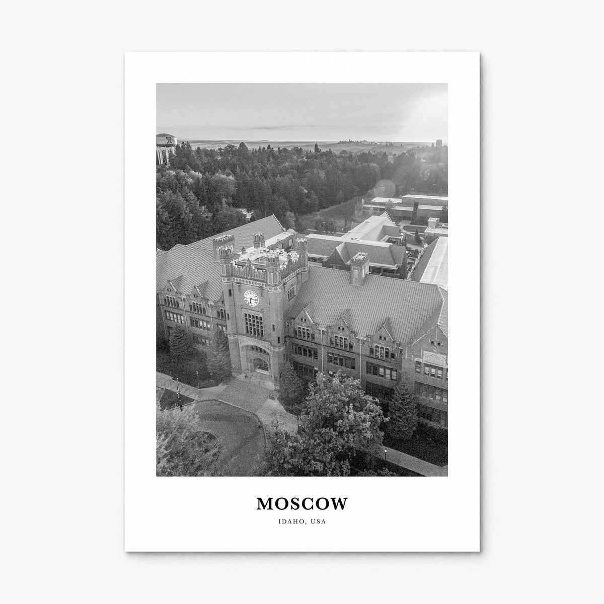 Moscow, Idaho Classic Poster, print only (unframed)