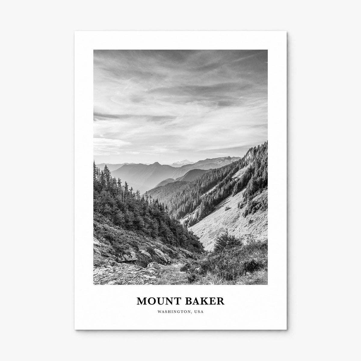 Mount Baker Classic Poster, print only (unframed)