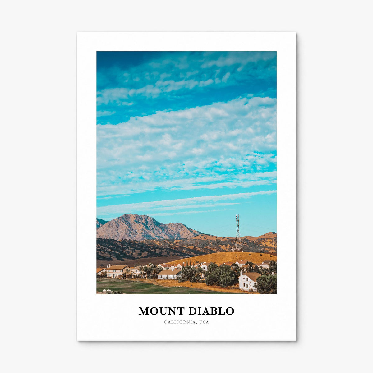 Mount Diablo Classic Poster, print only (unframed)