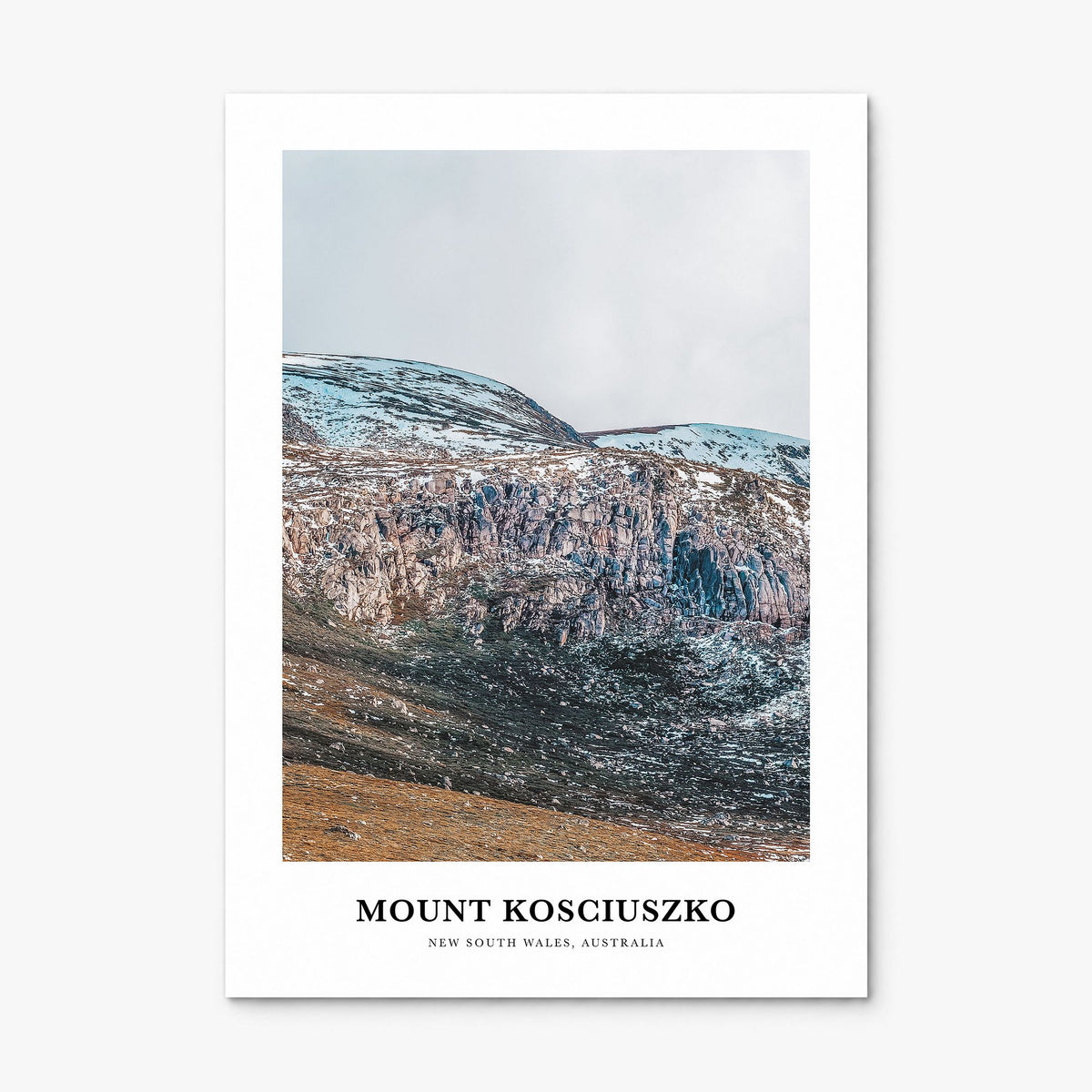 Mount Kosciuszko Classic Poster, print only (unframed)