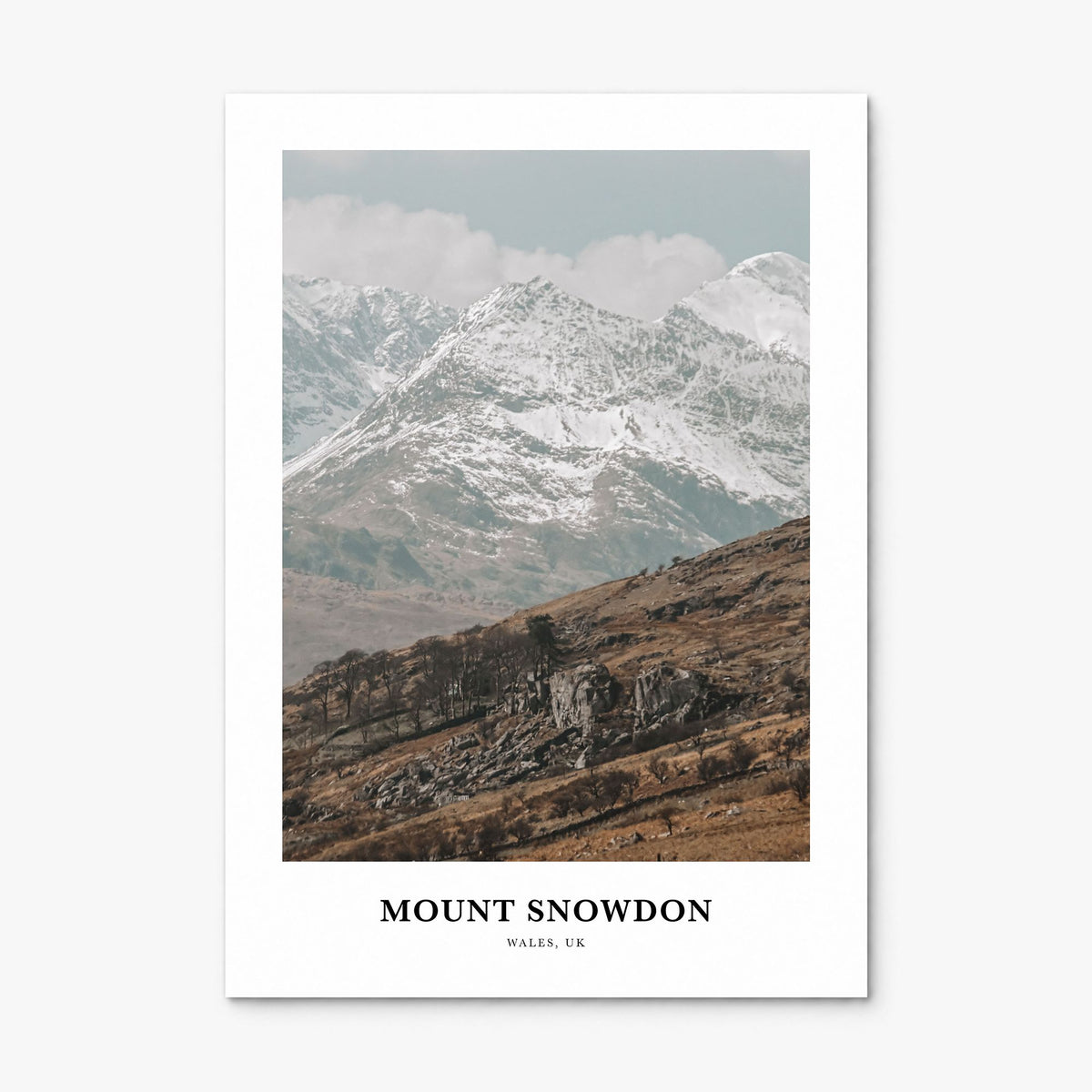 Mount Snowdon Classic Poster, print only (unframed)