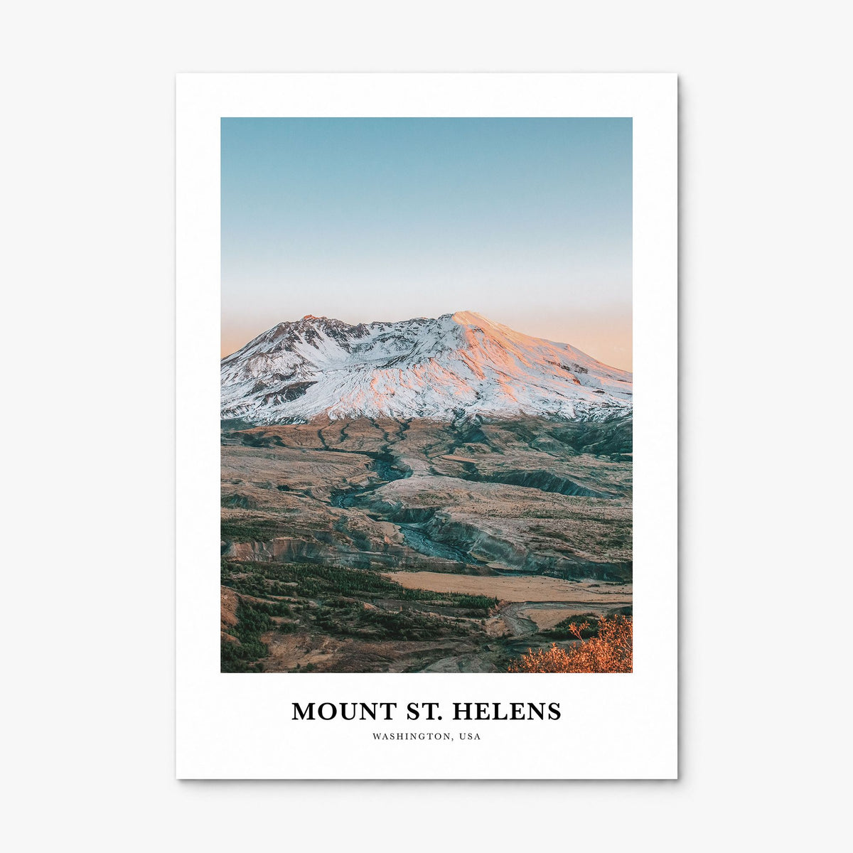 Mount St. Helens Classic Poster, print only (unframed)