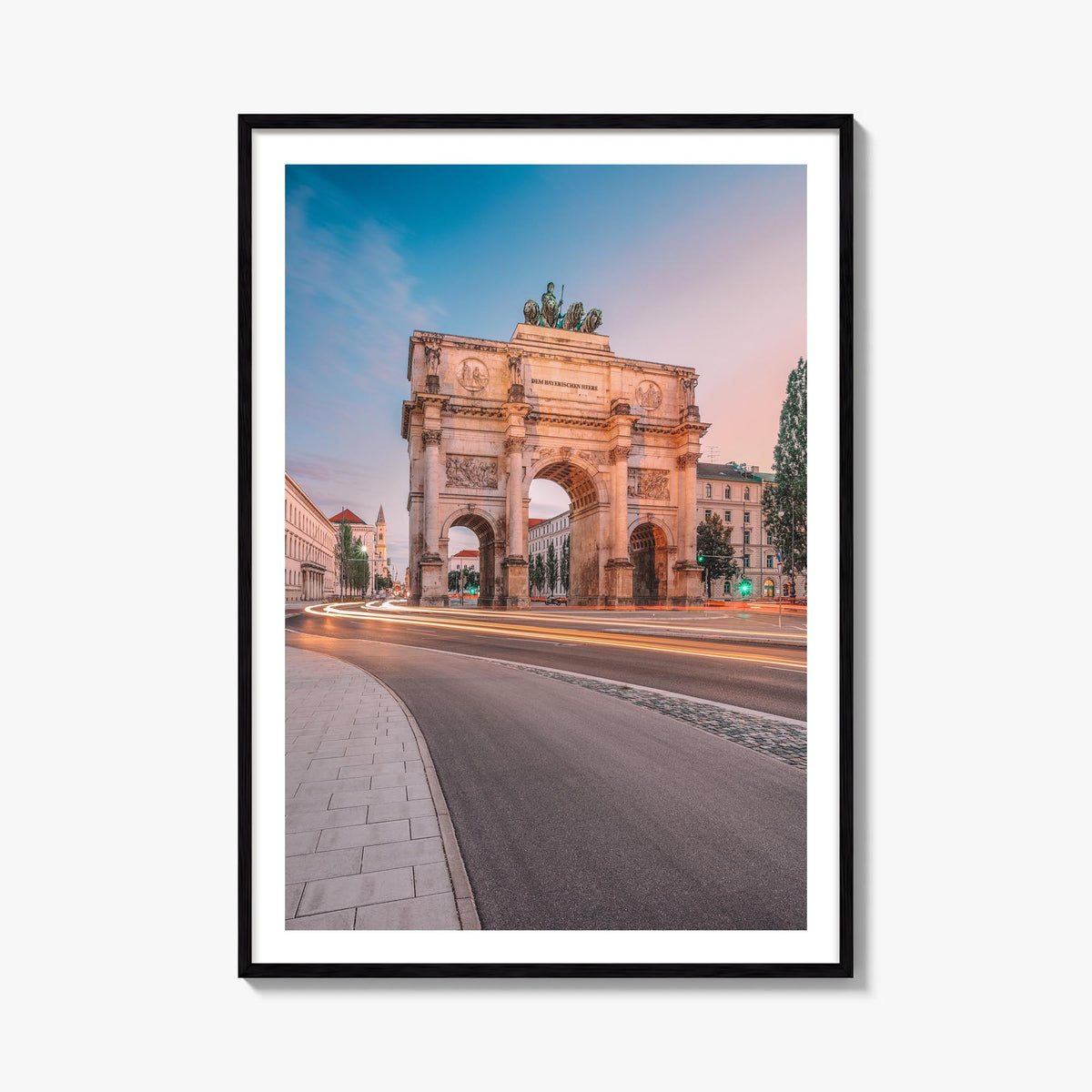 Munich no. 2 colorful photo poster of Germany – vertical wall art, unframed print shown in interior mockup