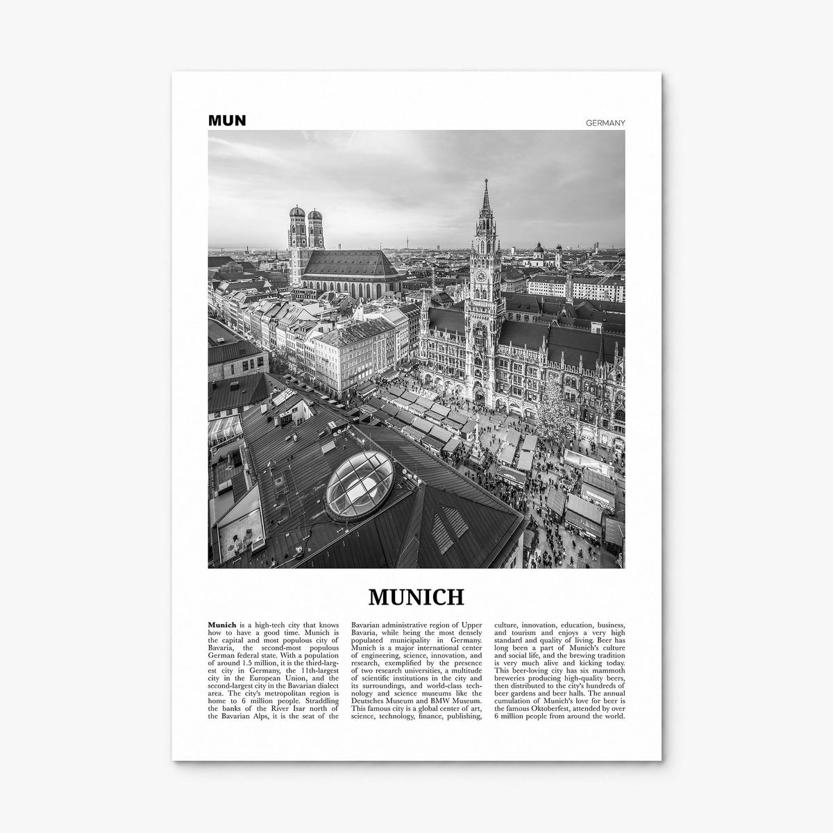 Munich Newspaper No 1 Poster, print only (unframed)