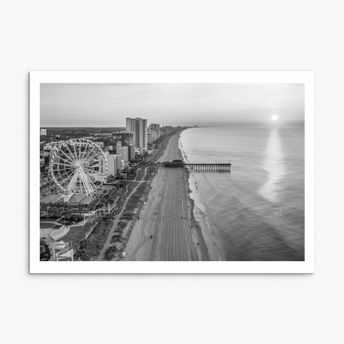 Myrtle Beach Photo Poster, print only (unframed), white border