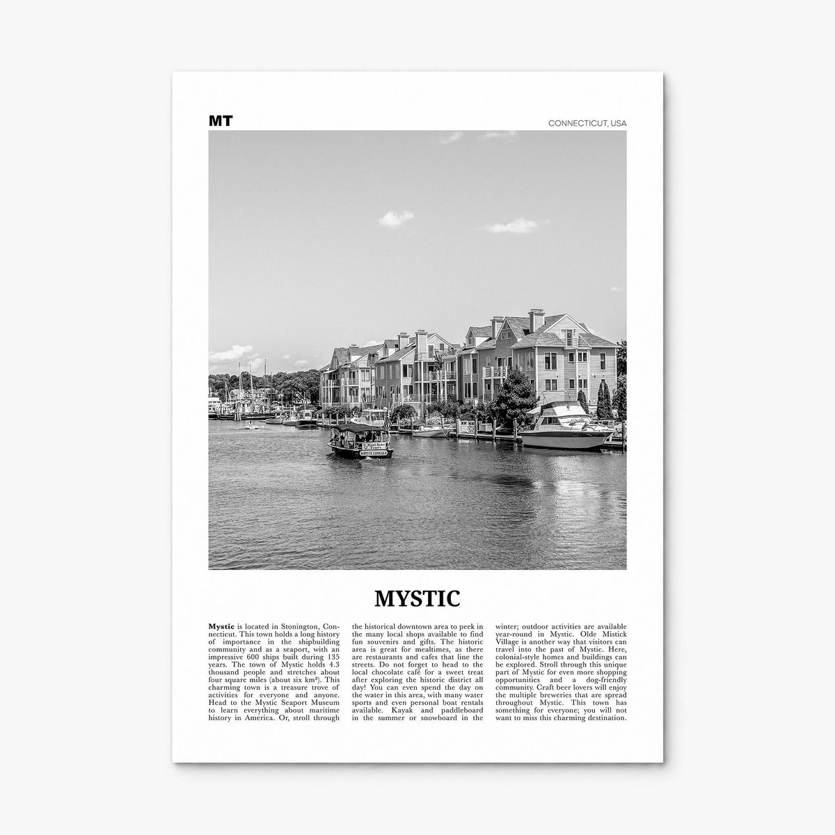 Mystic Newspaper Poster, print only (unframed)