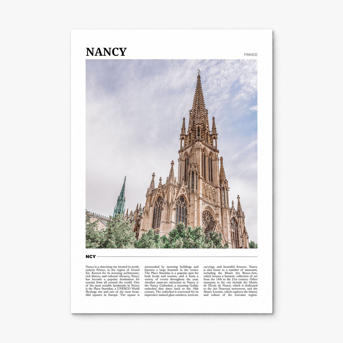 Nancy Travel Poster, print only (unframed)