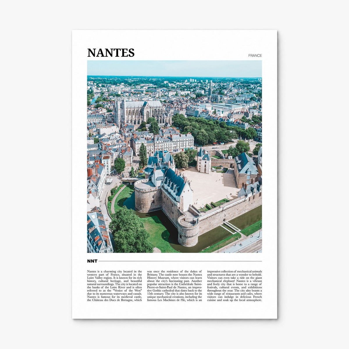 Nantes Travel Poster, print only (unframed)