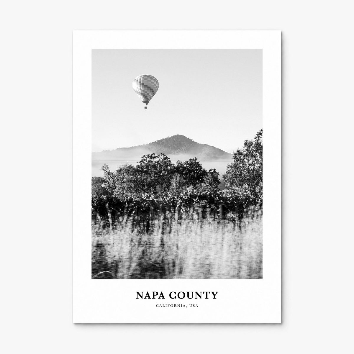 Napa County Classic Poster, print only (unframed)