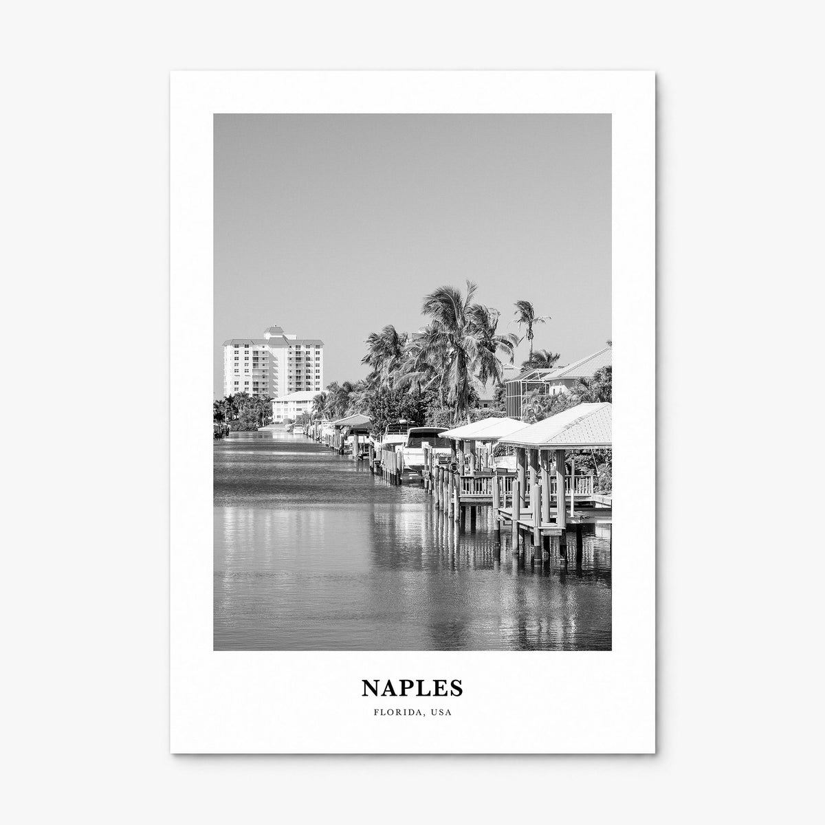 Naples, Florida Classic Poster, print only (unframed)