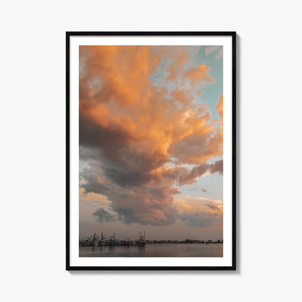 Narragansett no. 3 colorful photo poster of Rhode Island, USA – vertical wall art, unframed print shown in interior mockup