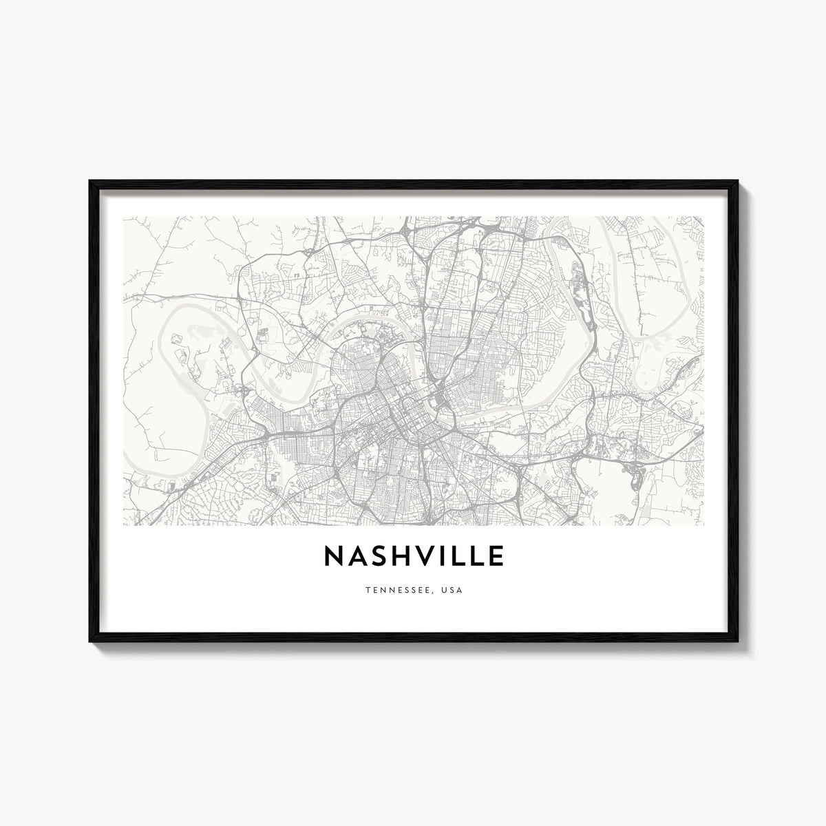 Nashville Map Poster