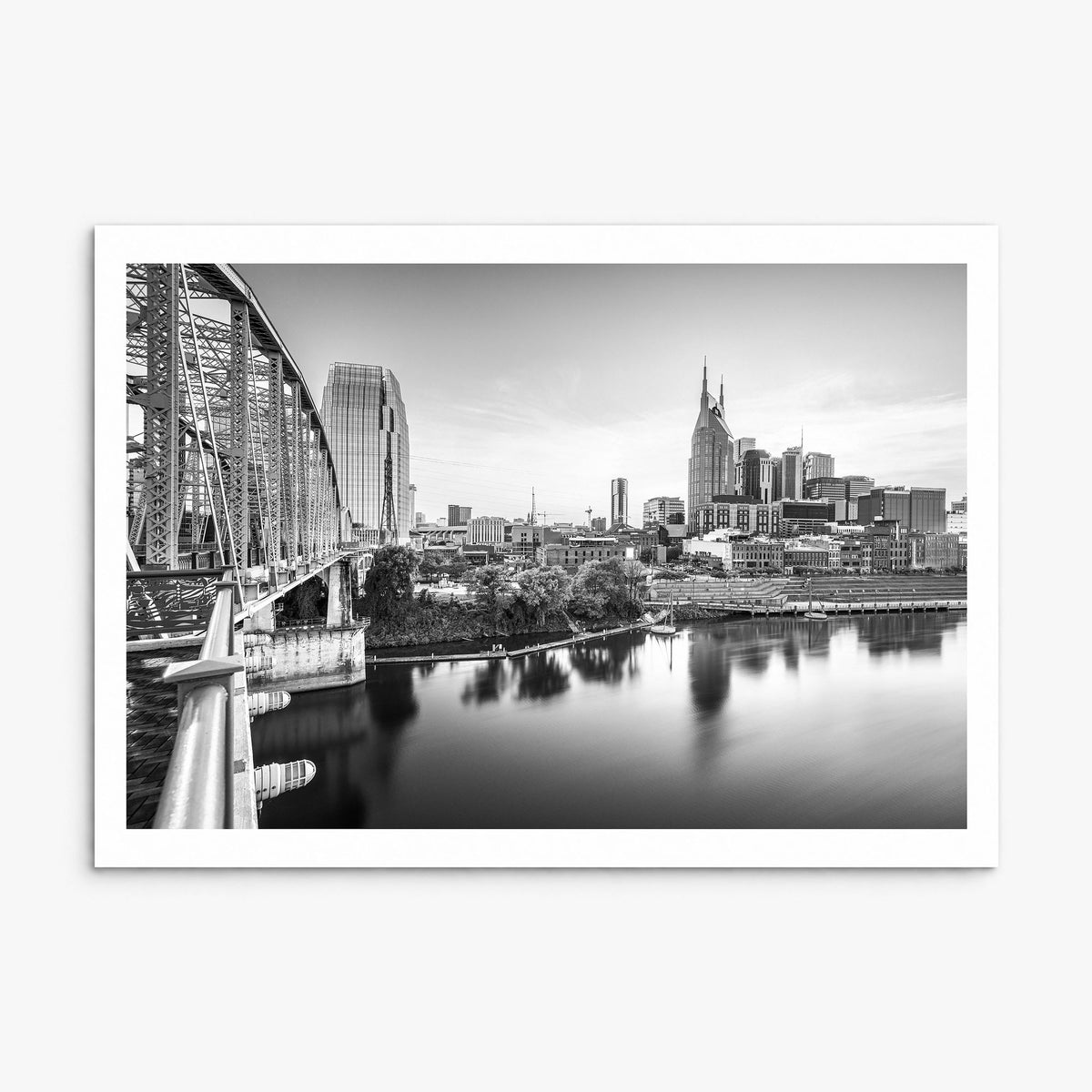 Nashville Photo Poster, print only (unframed), white border