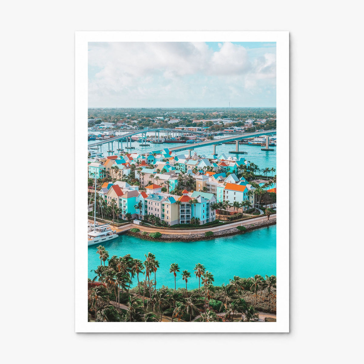 Nassau Photo Poster, print only (unframed), white border