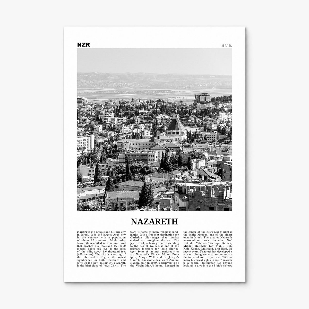 Nazareth Newspaper No 2 Poster, print only (unframed)