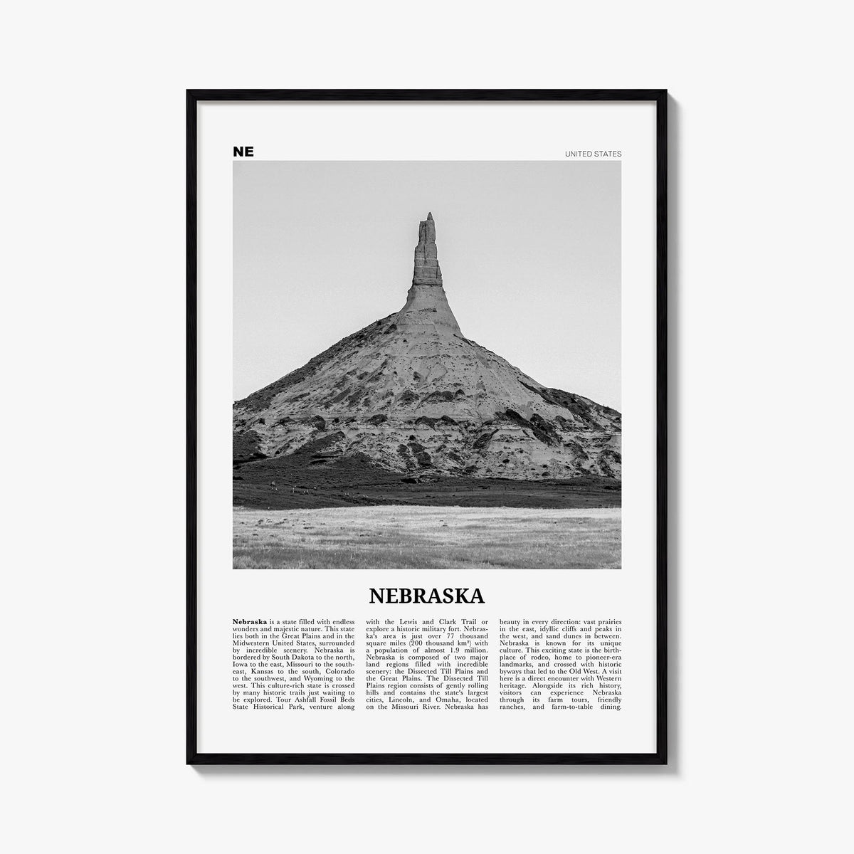 Nebraska Newspaper No 2 Poster