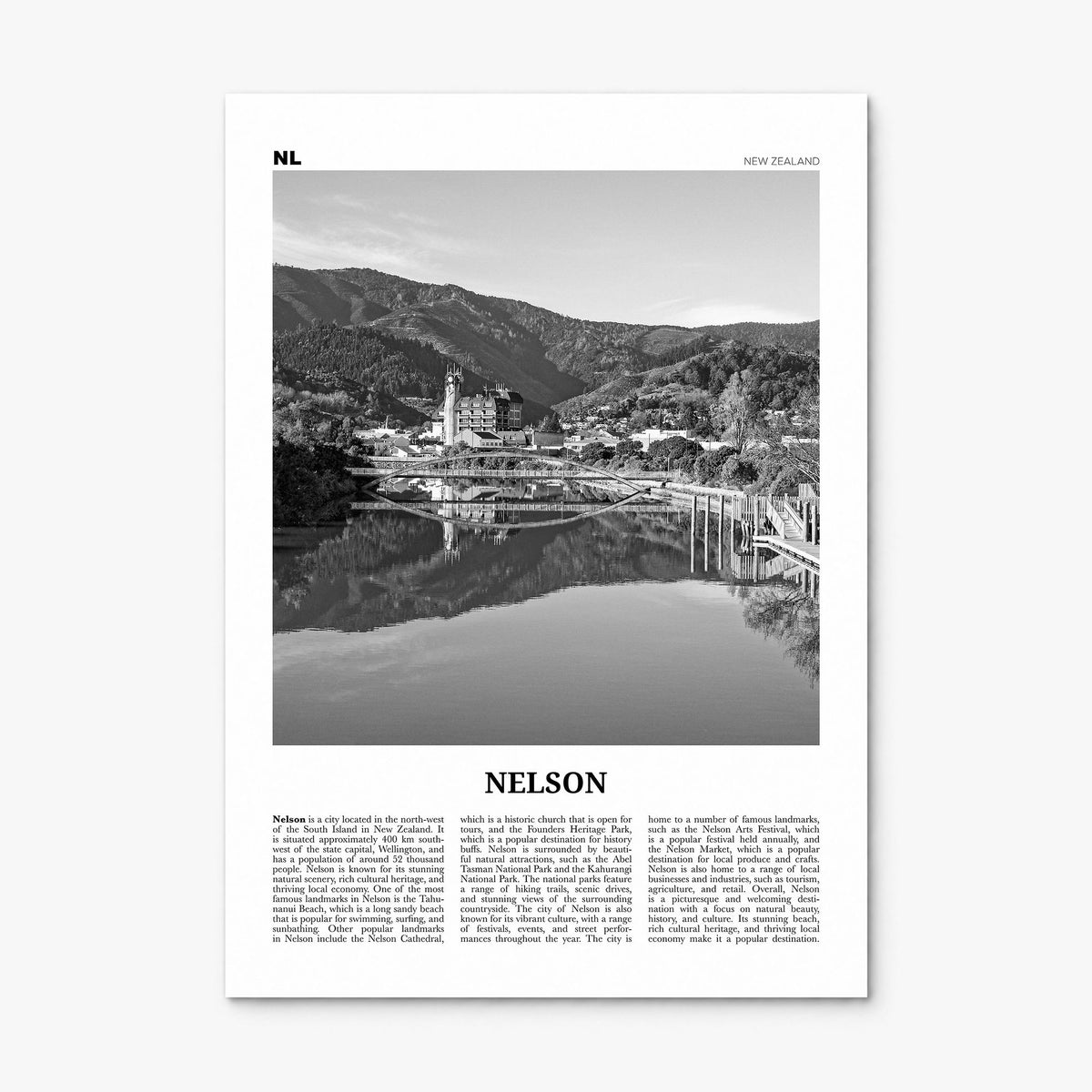 Nelson Newspaper Poster, print only (unframed)