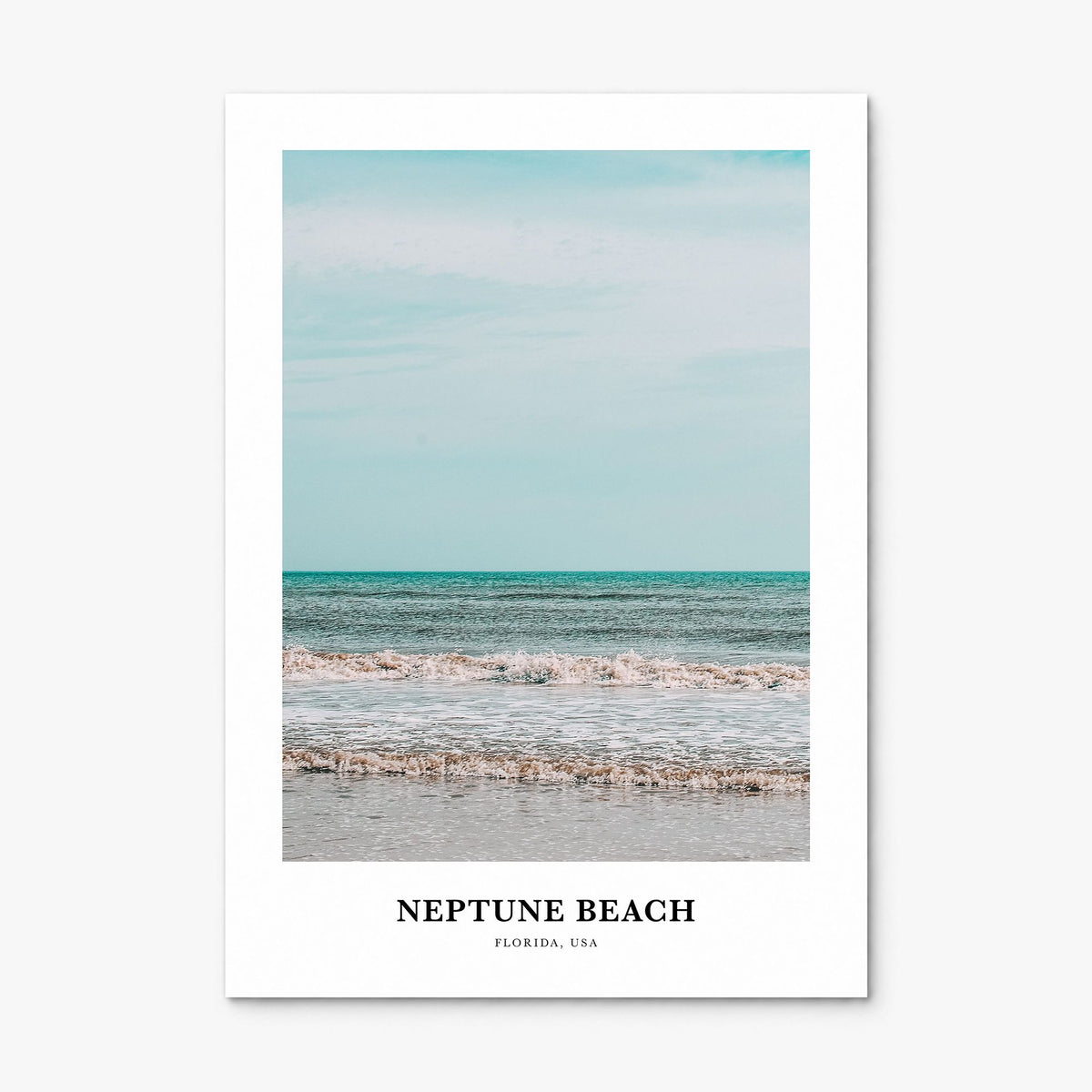 Neptune Beach Classic Poster, print only (unframed)