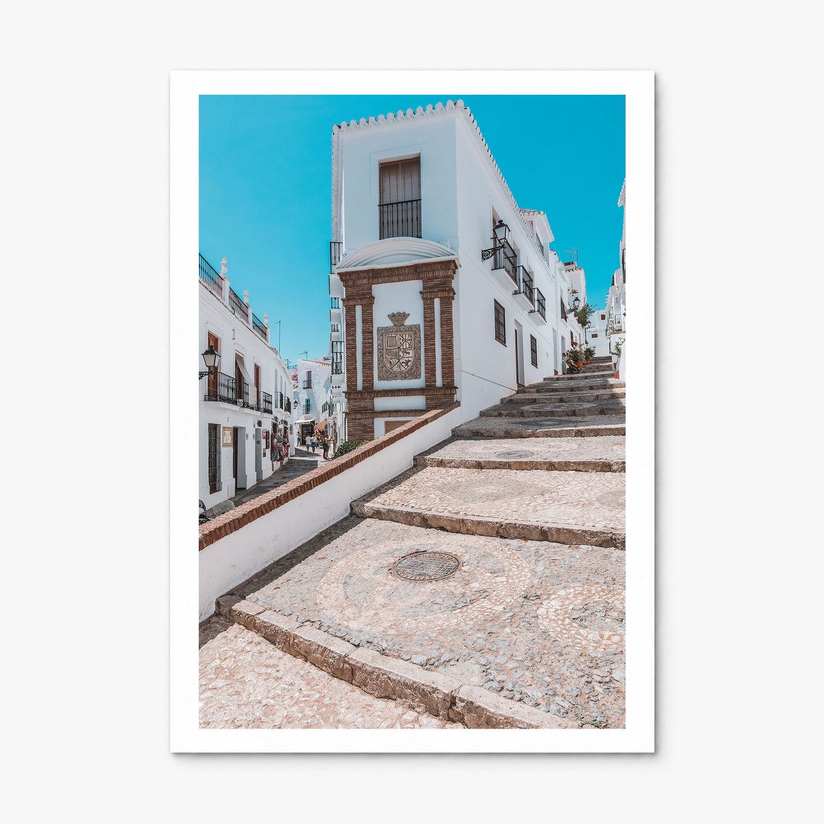 Nerja Photo Poster, print only (unframed), white border