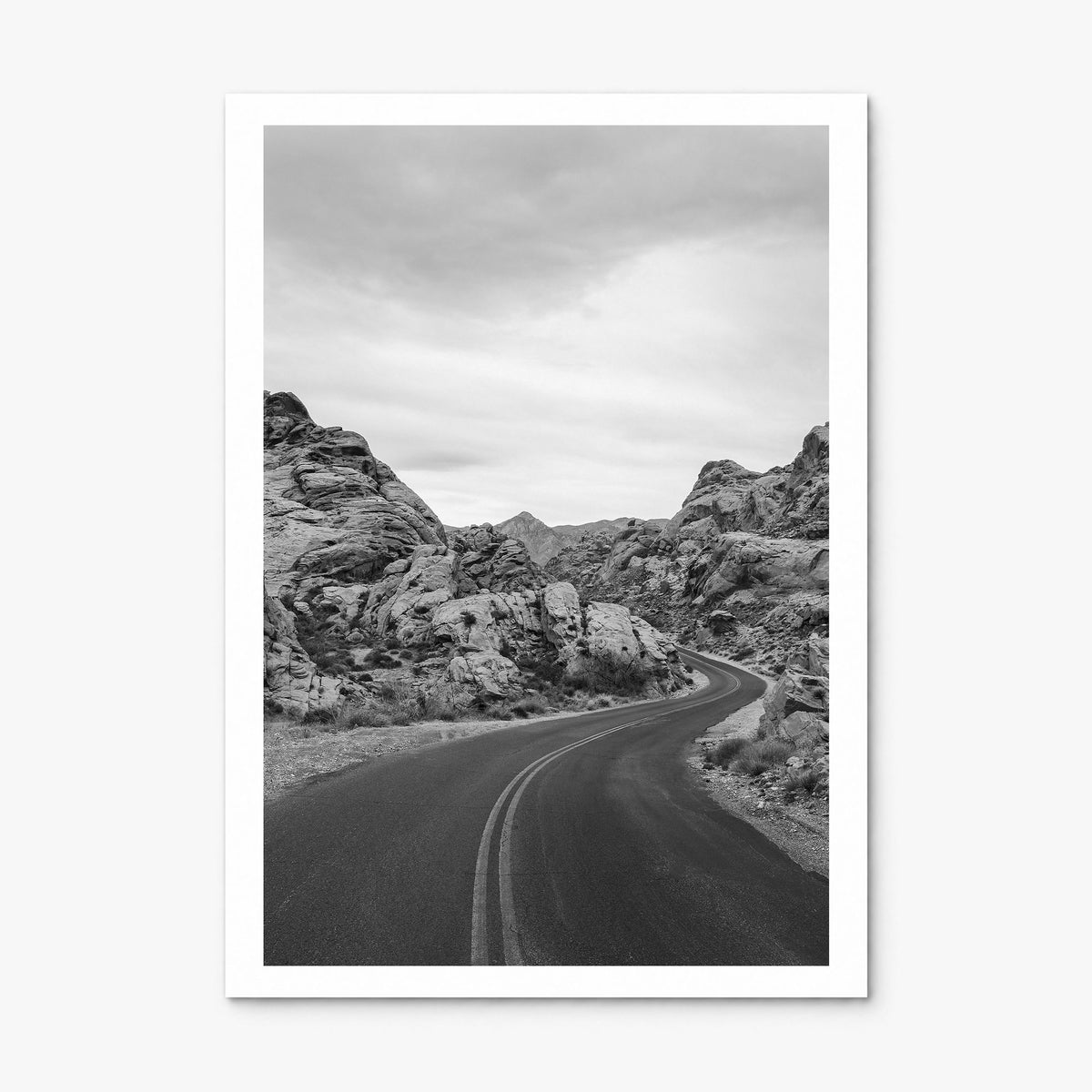 Nevada Photo Poster, print only (unframed), white border