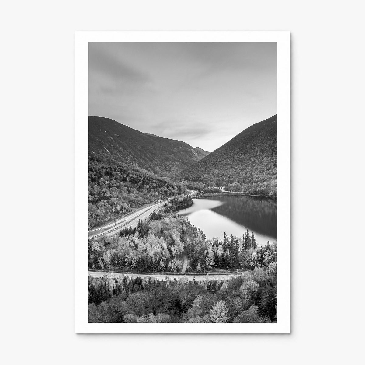 New Hampshire Photo Poster, print only (unframed), white border