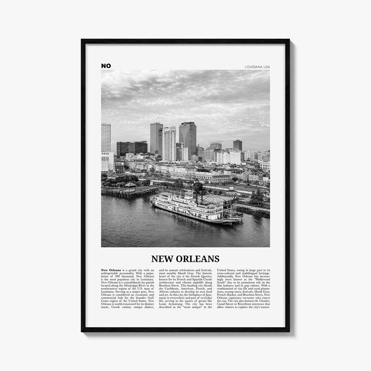 New Orleans Newspaper No 4 Poster