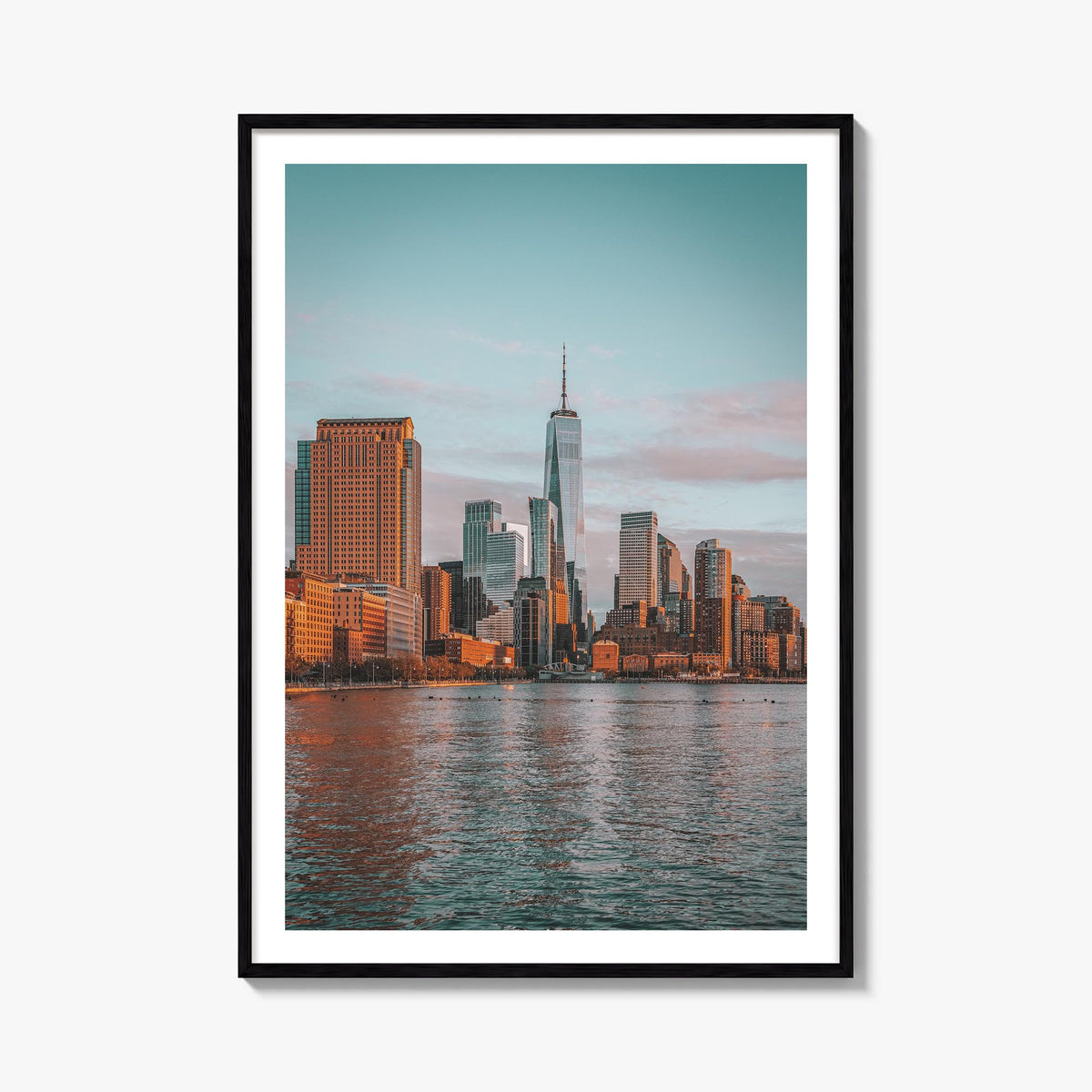 New York City no. 3 colorful photo poster of New York, USA – vertical wall art, unframed print shown in interior mockup