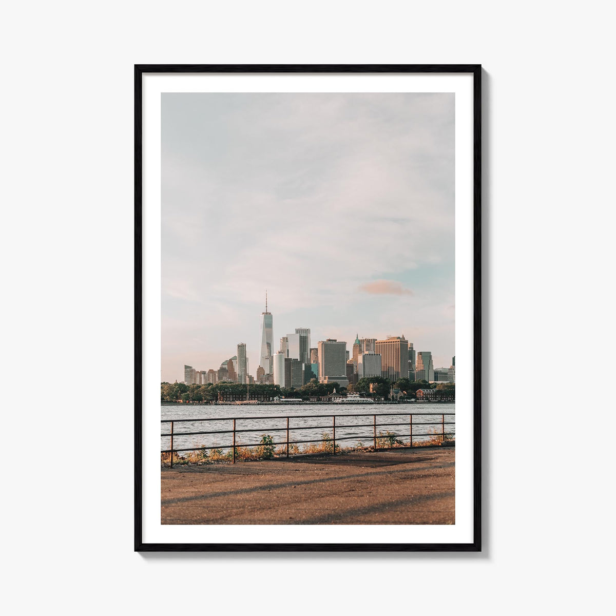 New York City no. 4 colorful photo poster of New York, USA – vertical wall art, unframed print shown in interior mockup