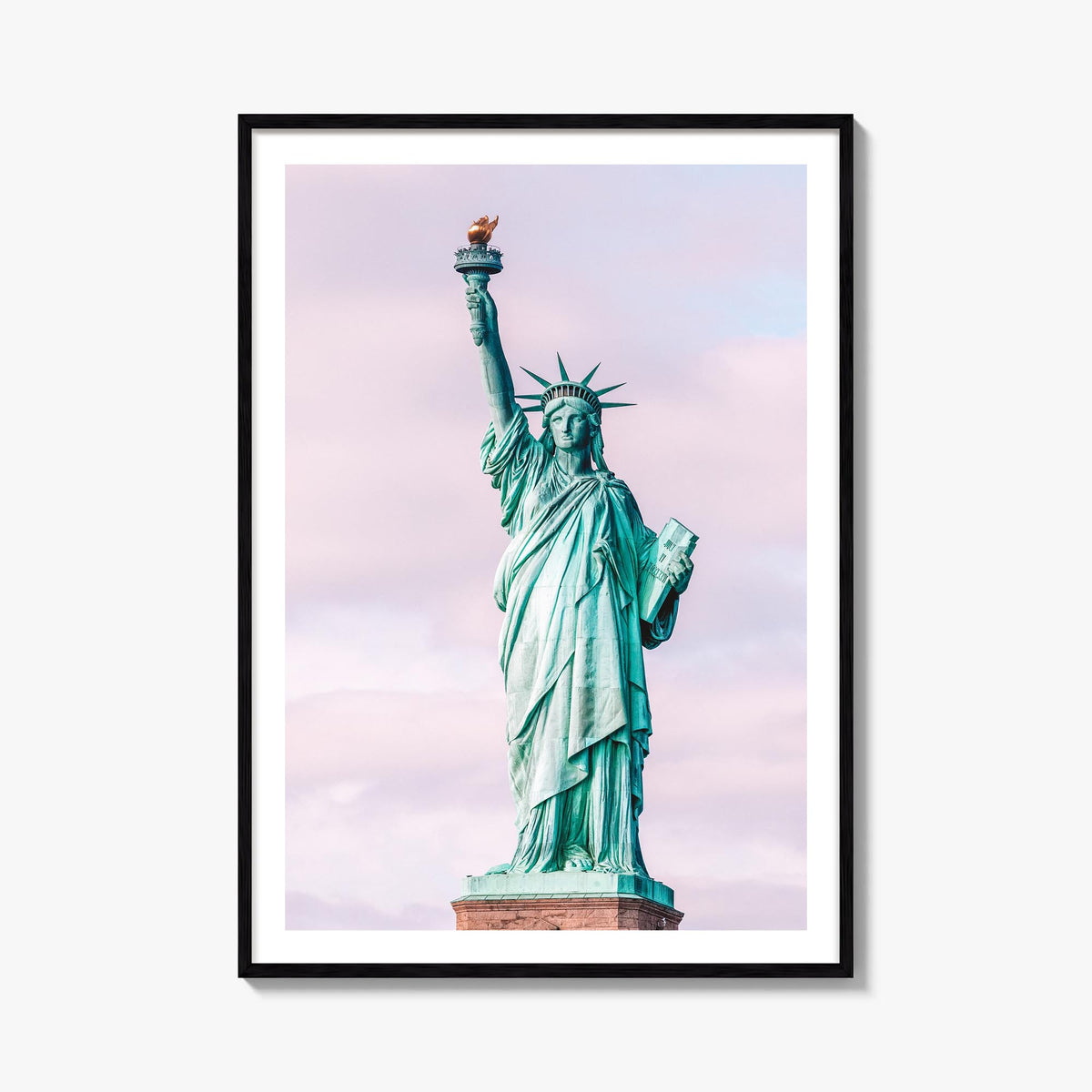New York City no. 6 colorful photo poster of New York, USA – vertical wall art, unframed print shown in interior mockup