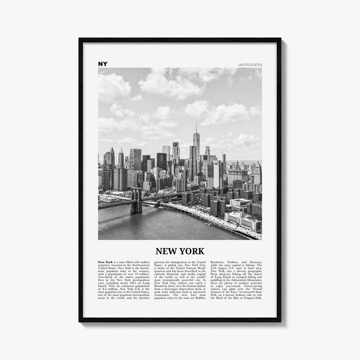 New York (State) Newspaper No 1 Poster