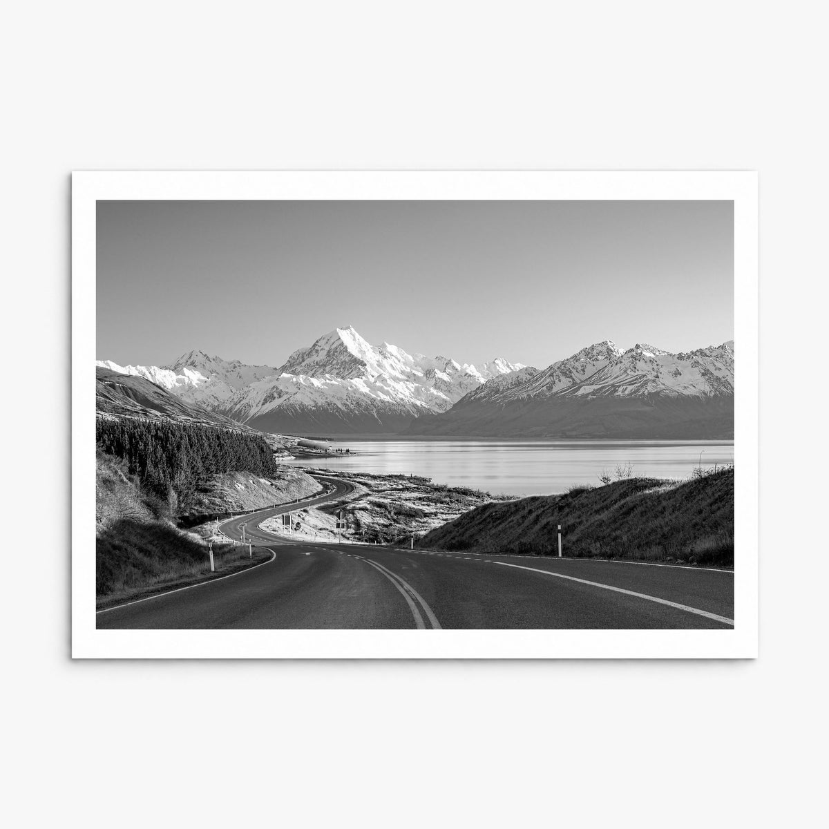 New Zealand Photo Poster, print only (unframed), white border