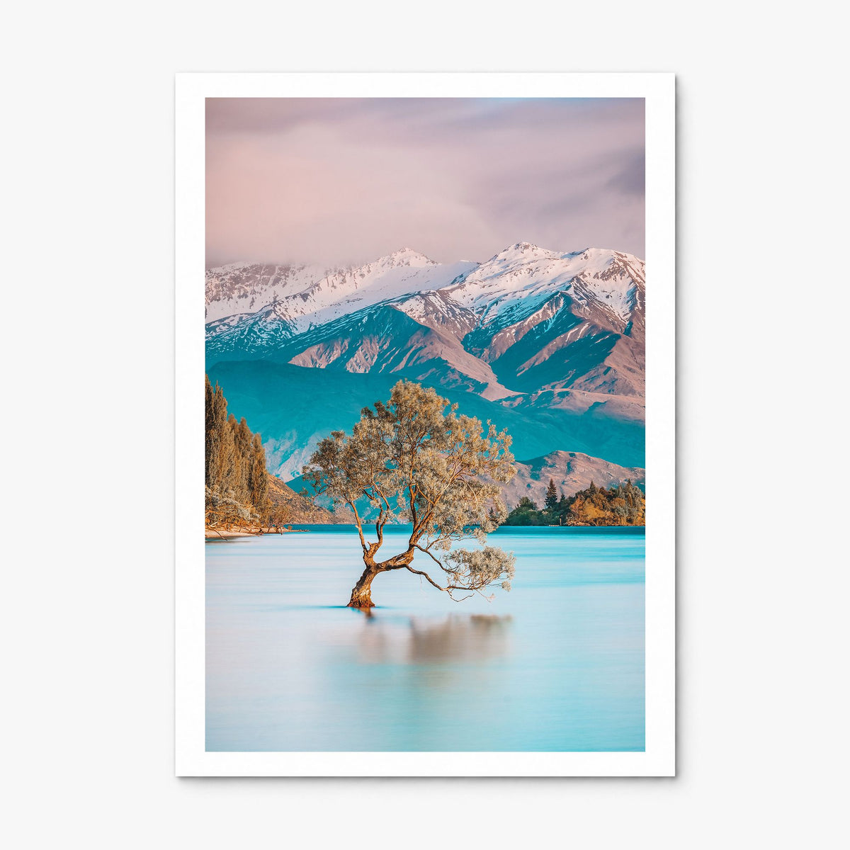 New Zealand Photo Poster, print only (unframed), white border