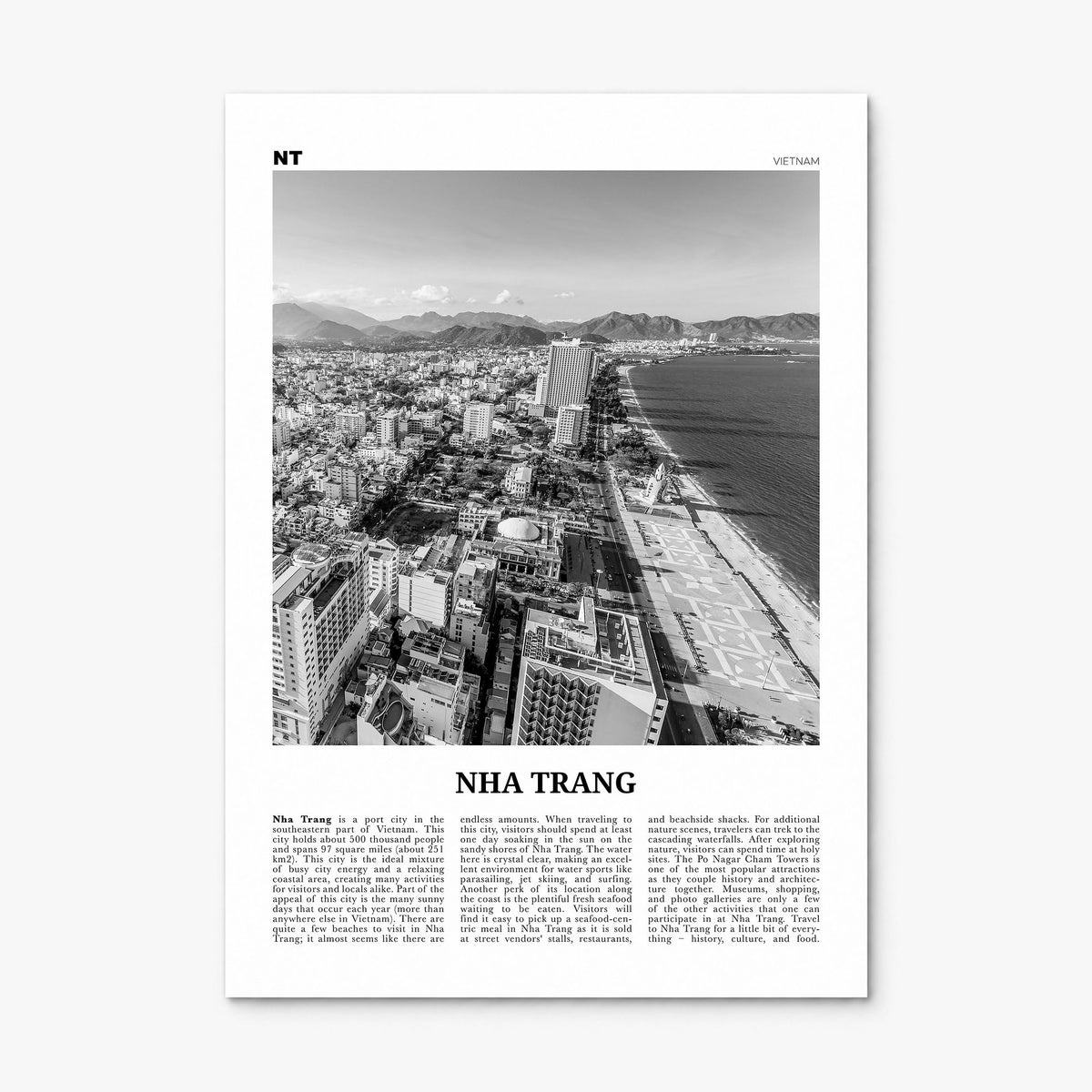 Nha Trang Newspaper Poster, print only (unframed)