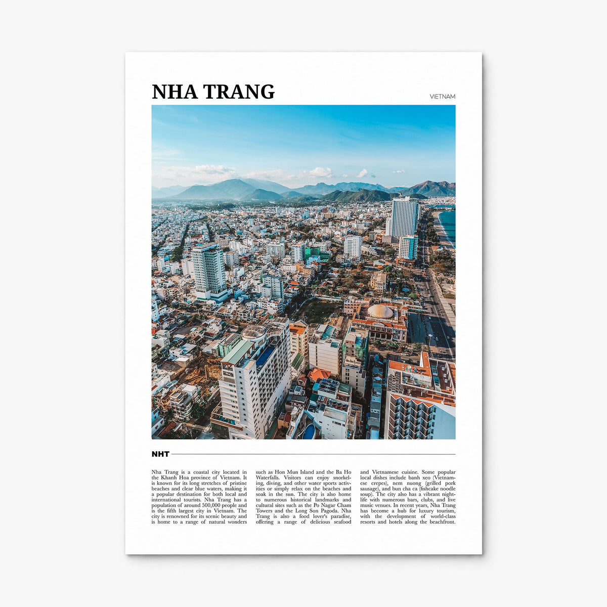 Nha Trang Travel Poster, print only (unframed)