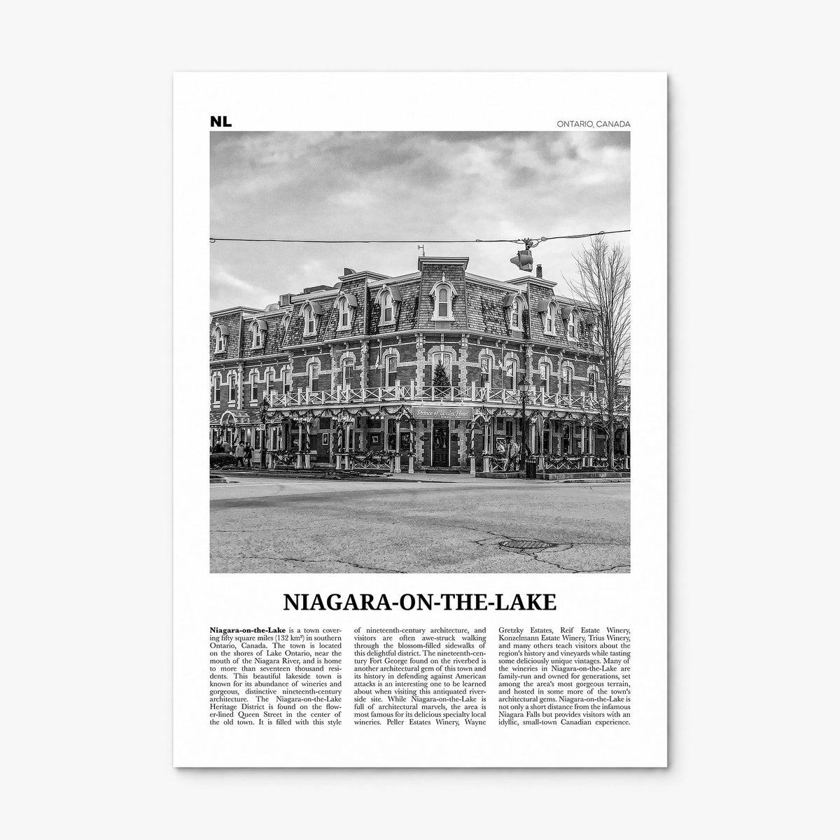 Niagara-on-the-Lake Newspaper Poster, print only (unframed)