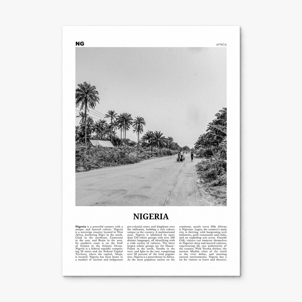 Nigeria Newspaper No 1 Poster, print only (unframed)