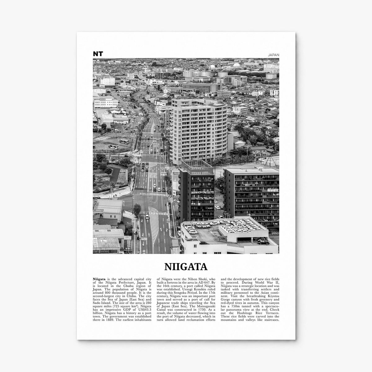 Niigata Newspaper Poster, print only (unframed)