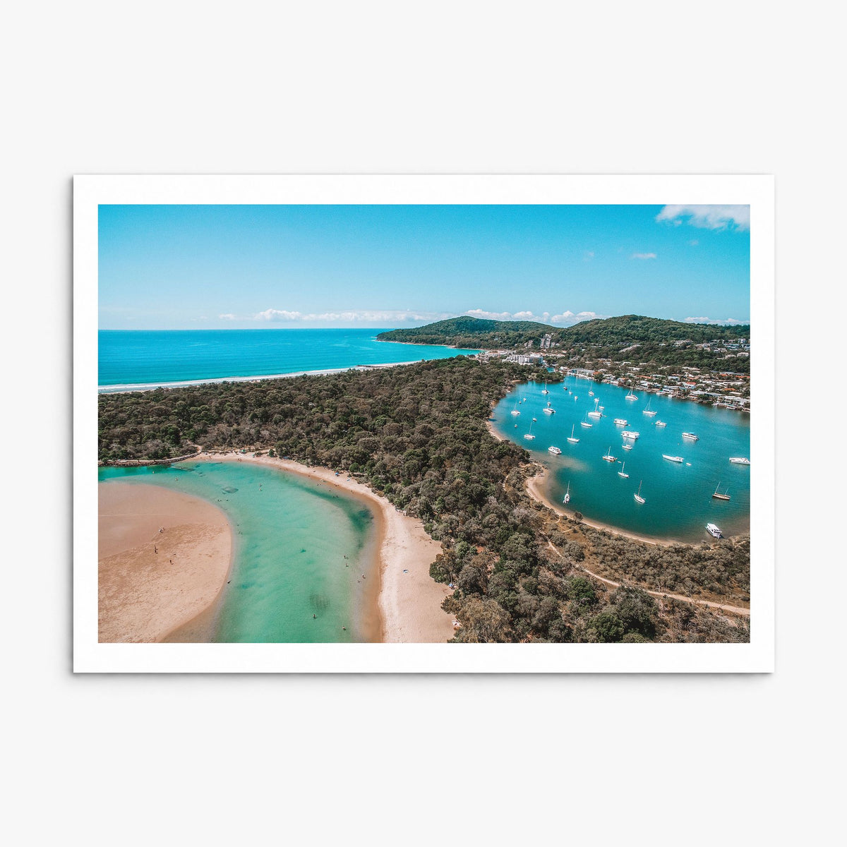 Noosa Heads Photo Poster, print only (unframed), white border
