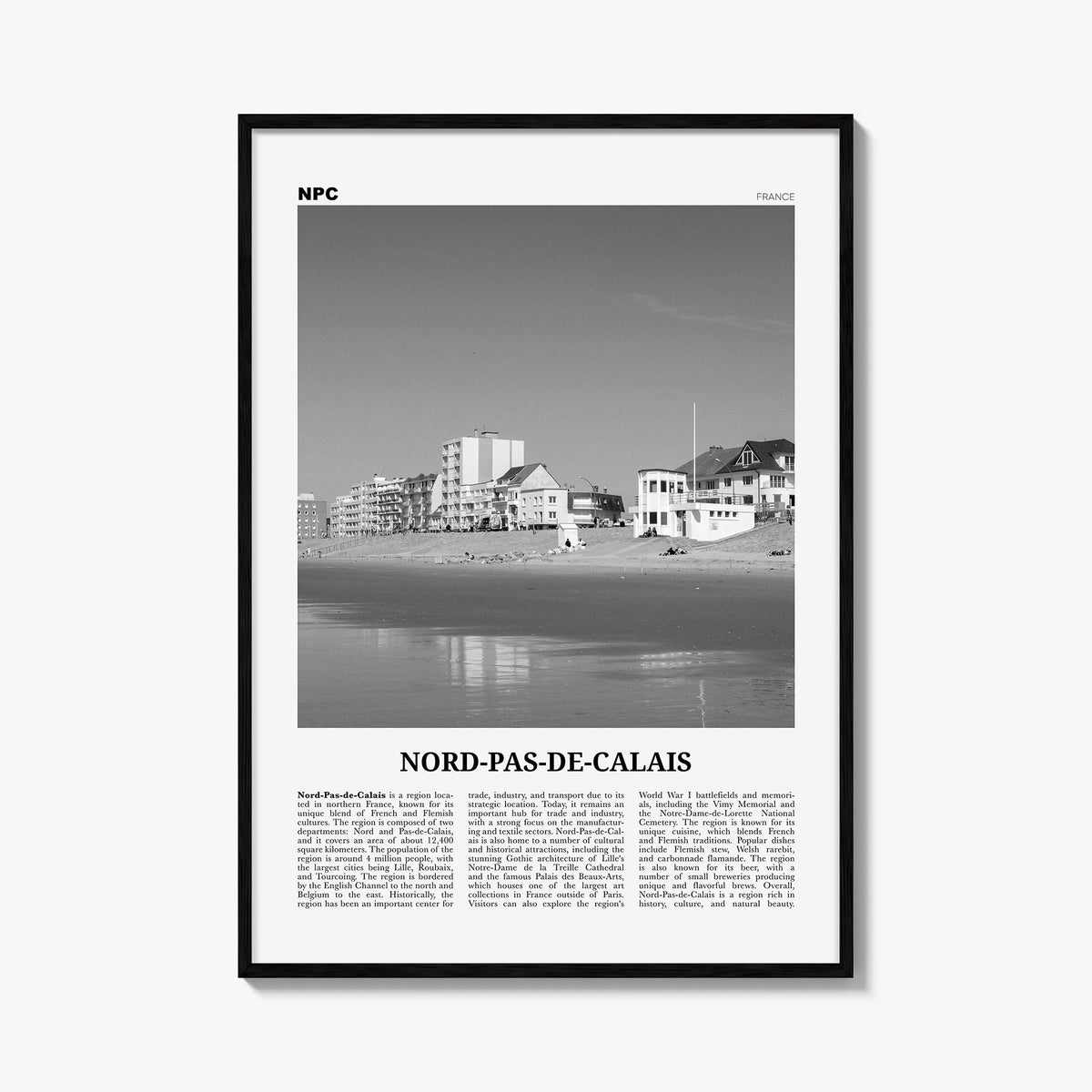 Nord-Pas-de-Calais Newspaper Poster