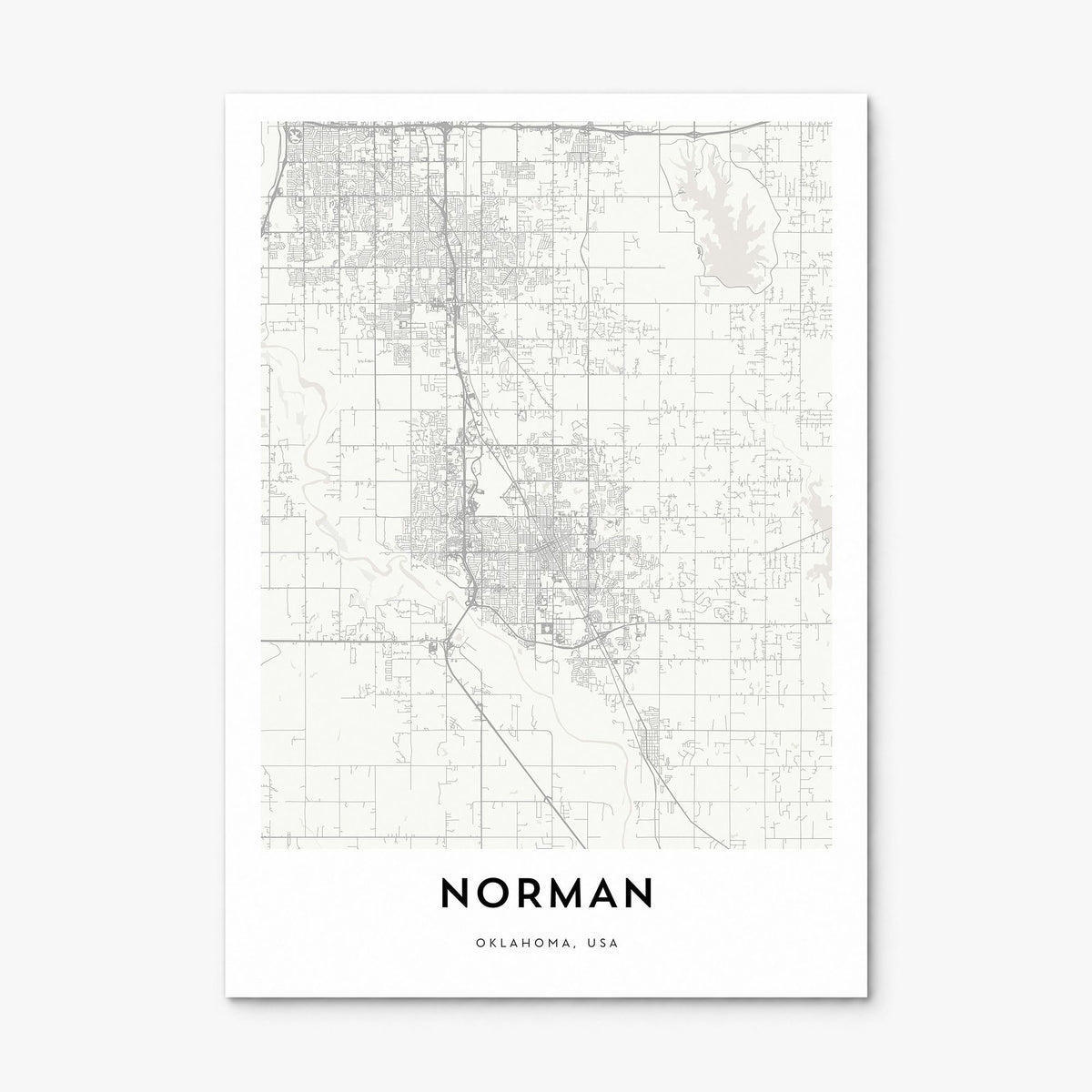 Norman Map Poster, print only (unframed)