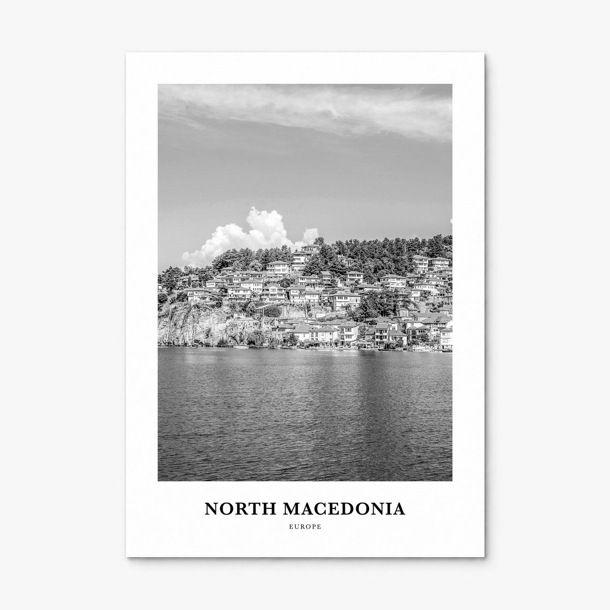 North Macedonia Classic Poster, print only (unframed)