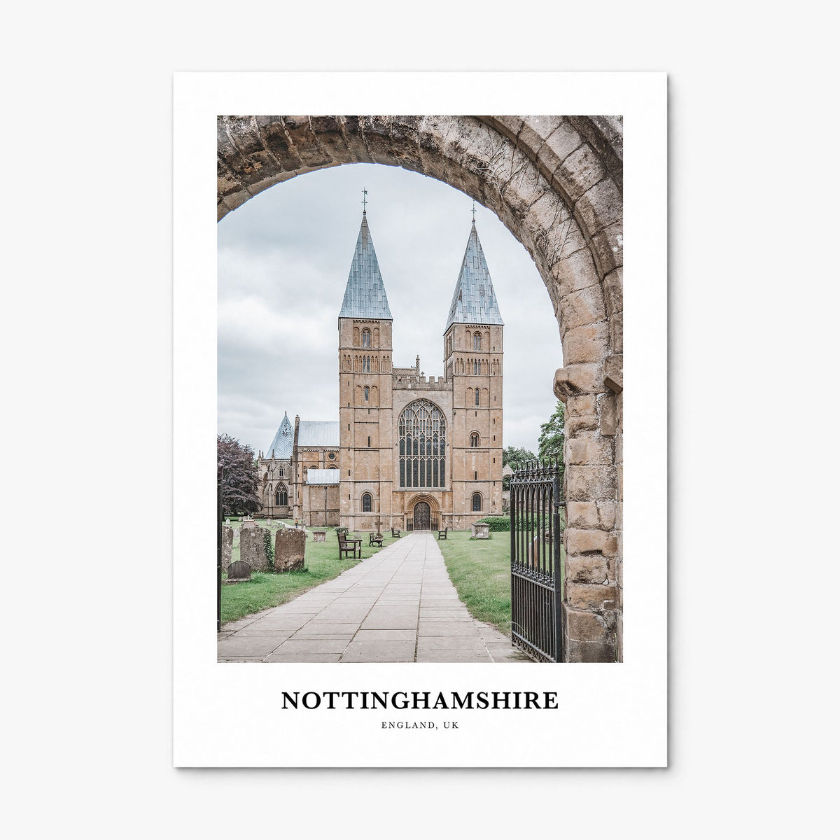 Nottinghamshire Classic Poster, print only (unframed)
