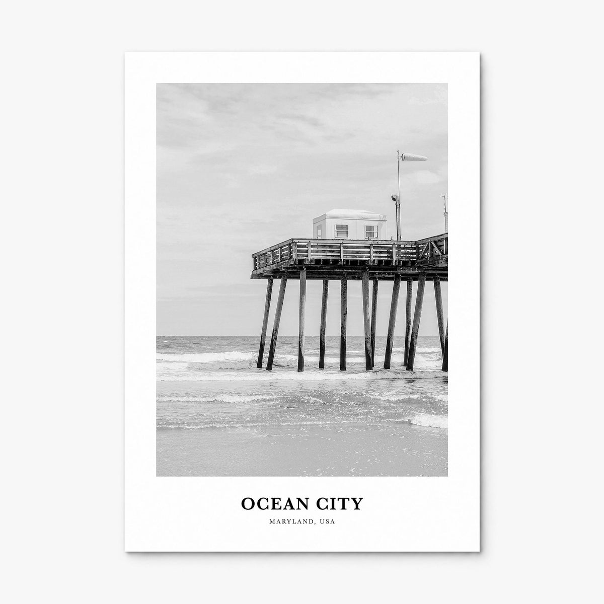 Ocean City, Maryland Classic Poster, print only (unframed)