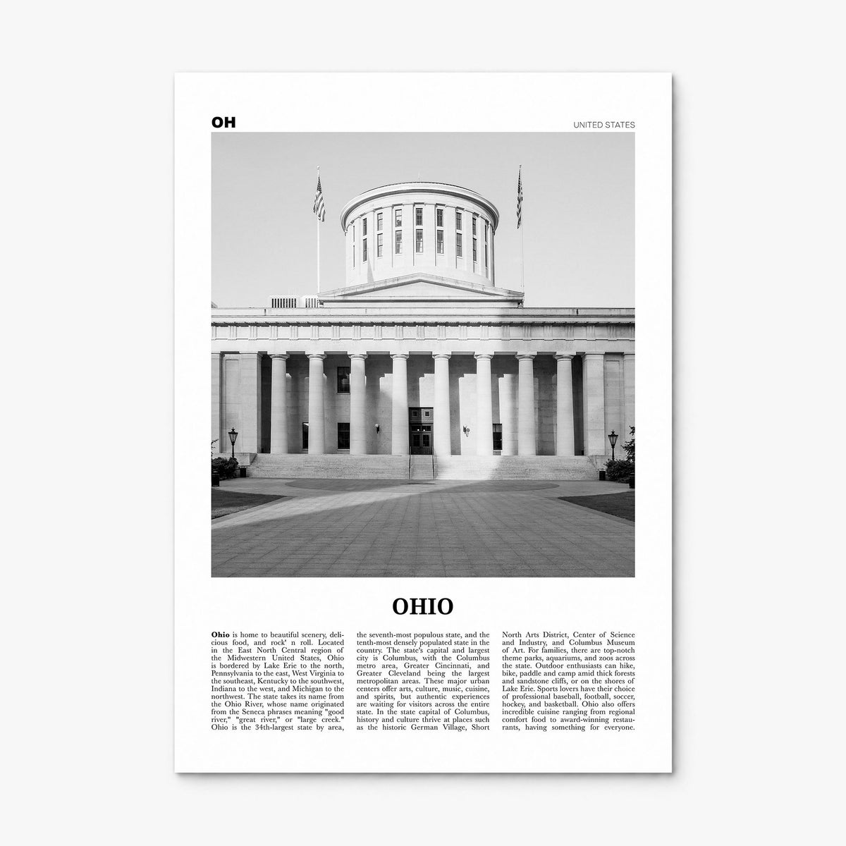 Ohio Newspaper No 2 Poster, print only (unframed)
