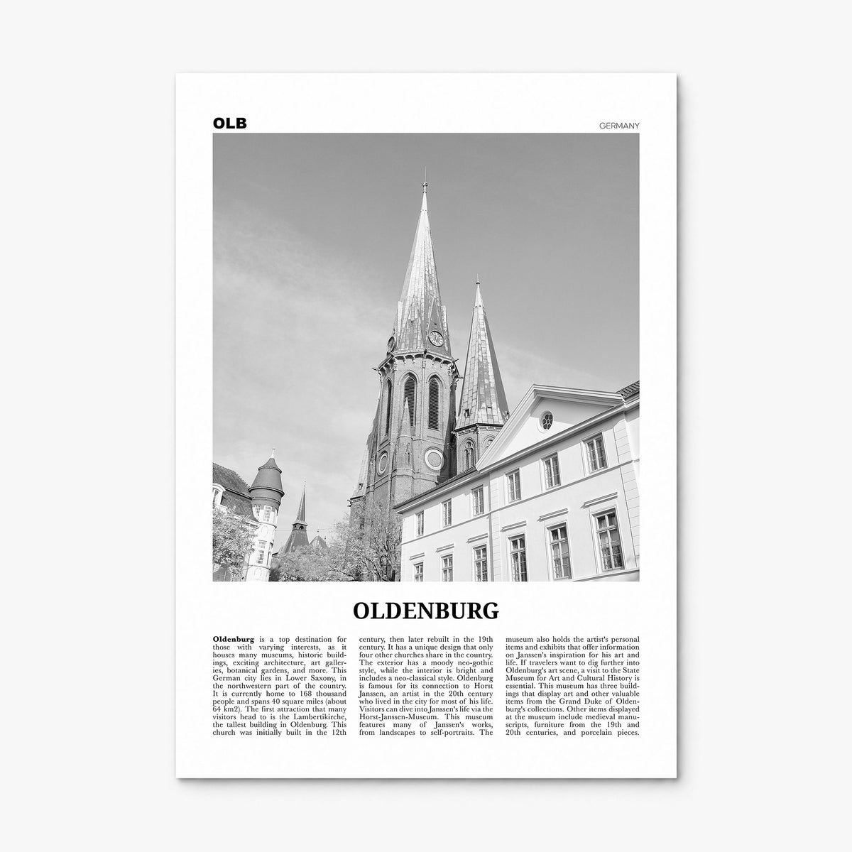 Oldenburg Newspaper Poster, print only (unframed)